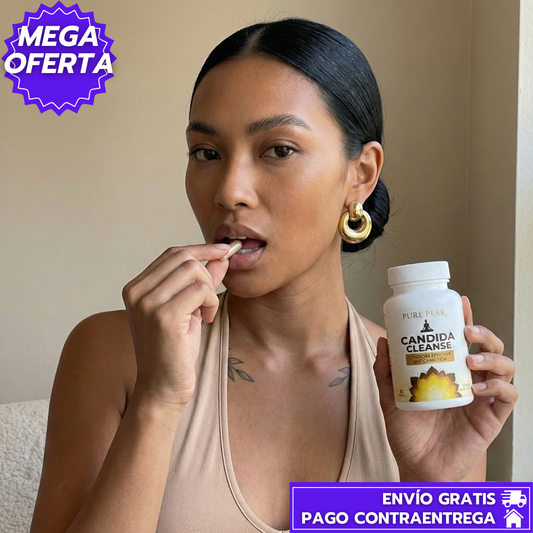 SUPER PROMO 2x1 - Candida Cleanse: Suplemento detox para equilibrar la flora intestinal y controlar la cándida.
