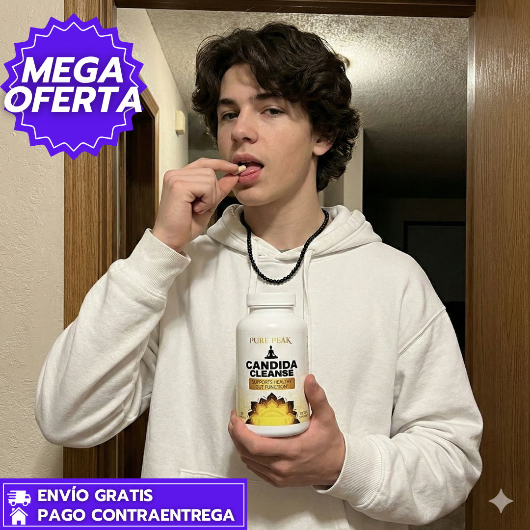 SUPER PROMO 2x1 - Candida Cleanse: Suplemento detox para equilibrar la flora intestinal y controlar la cándida.